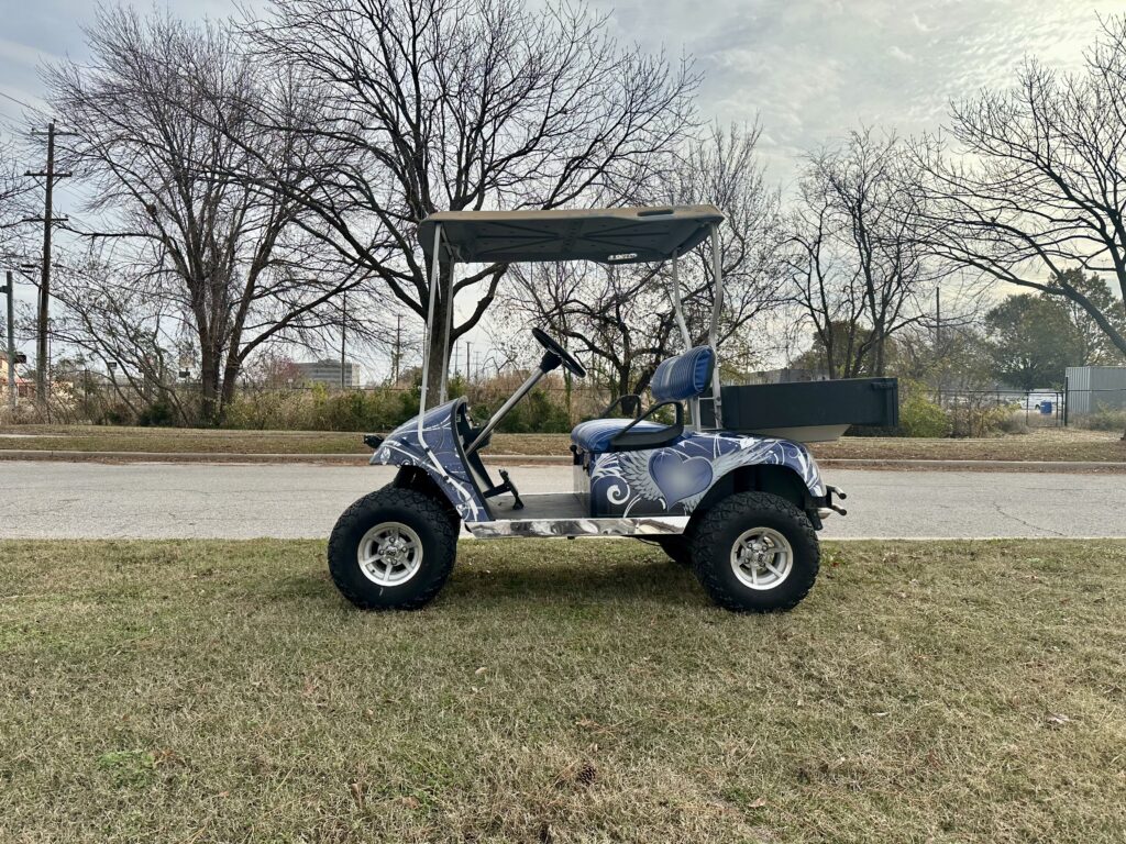 2001 EZGO TXT Gas – Blue Wrapped
